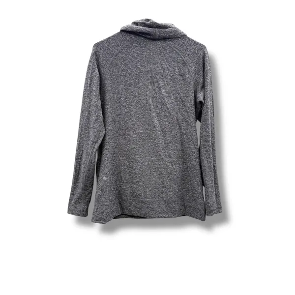 Lululemon Cowl Neck Pullover Women's Size 8 Gray Make A Move Along Stretch Gym‎ - Image 3