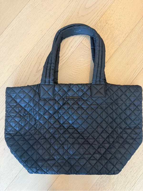 MZ Wallace Quilted Tote in Navy - Image 2