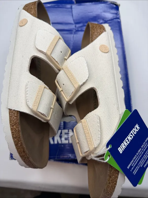 Birkenstock Arizona Vegan Textile Sandals Size 40 EU/10 US - Image 8