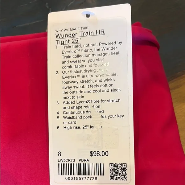 lululemon athletica Pink Wunder Train Leggings Vibrant 25 in - Image 8