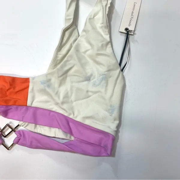 Lovers and Friends Shine On Me Top in Orange & Pink Medium - Image 6