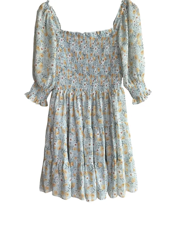 Baltic Born Azlyn Smocked Floral Short Dress - Image 4