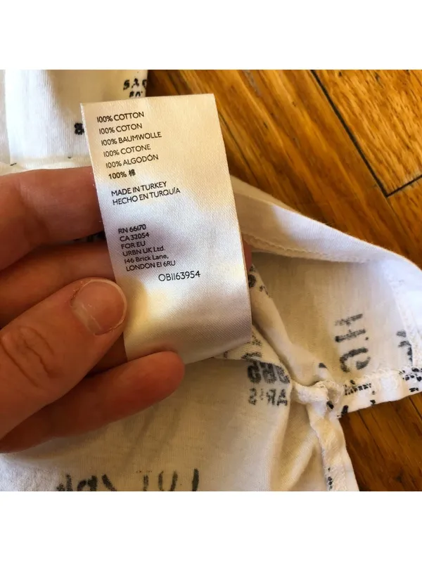 Anthropologie EUC Women's White Postal Shipping Code Sleeveless Top Size S - Image 6