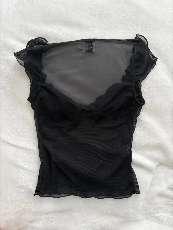 Princess Polly Top Black Things Change  - Image 7