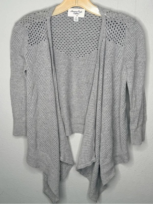 American Eagle Cotton Cardigan Sweater - Image 6