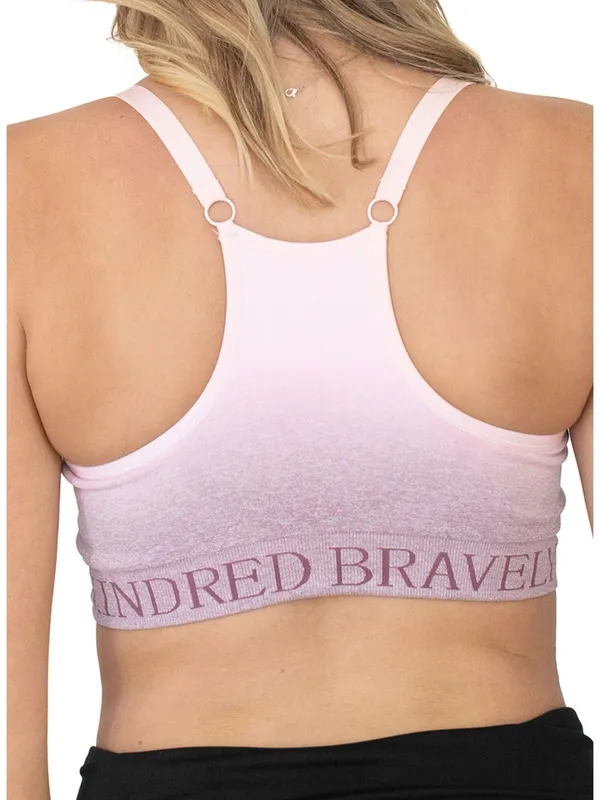 Kindred Bravely Sublime Nursing Sports Bra Pink Purple Sz XL - Image 2
