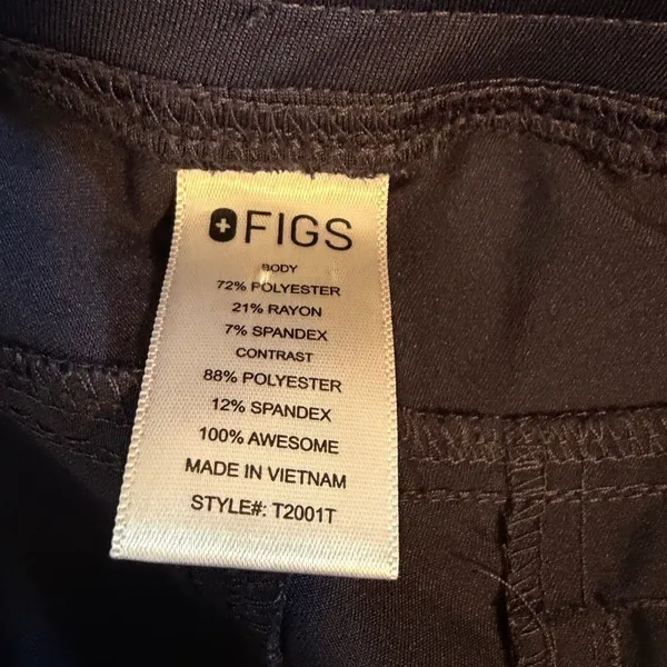 FIGS Technical Collection‎ Navy Blue Cargo Scrub Pants Style T2001T Size S T - Image 6