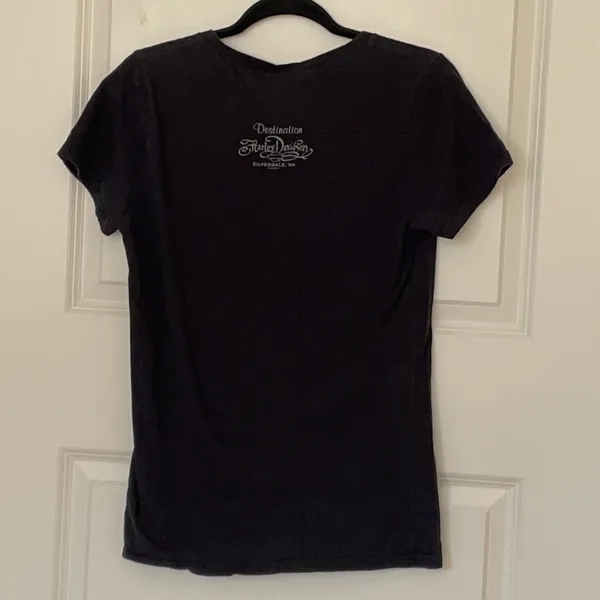 Harley Davidson Supercharged Slim Fit Tee Large Motorcycle Bikes Riding - Image 2