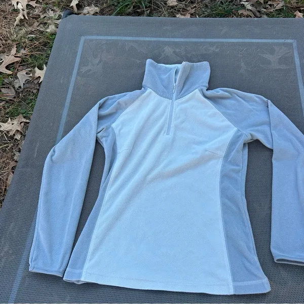 COLUMBIA Sweatshirt Womens Medium‎ Glacial Fleece III Pullover Quarter Zip - Image 3