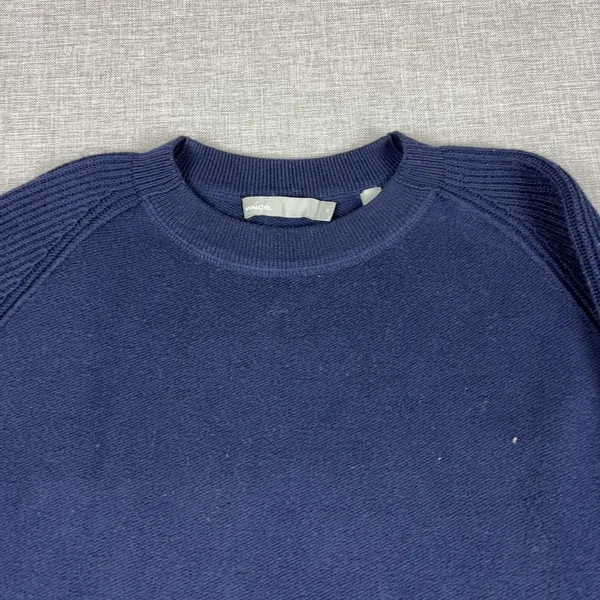 Vince Sweater Womens‎ XS Blue 100% Cotton Crew Neck Raglan Pullover Lightweight - Image 4