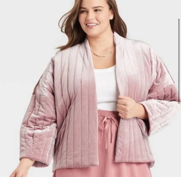 A New Day Pink Quilted Puffer Jacket - Image 4
