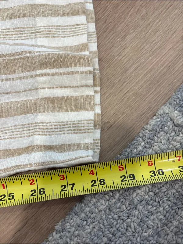Faherty Monterey 100% Linen Elastic Waist Wide Leg Pants Size Small - Image 6