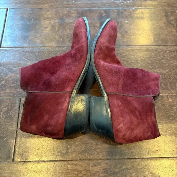 Sam Edelman burgundy suede ankle boots - Image 5