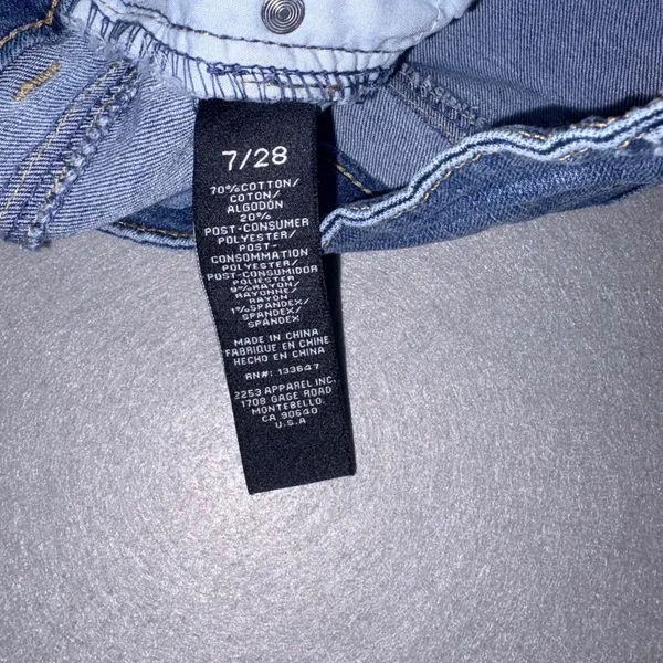 BCBGeneration Womens Mid Rise Bootcut Distressed Jeans Blue Size 7/28 - Image 5