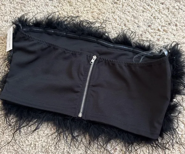 Better Be Black feather top - Image 2