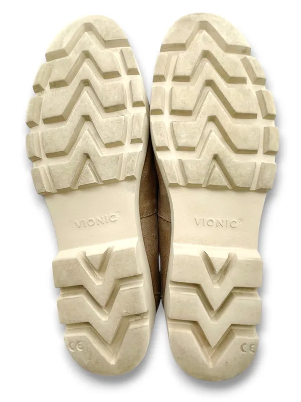Vionic Kensley Loafers Women’s Size 7.5 Taupe Suede Lug Sole Comfort Shoes - Image 15