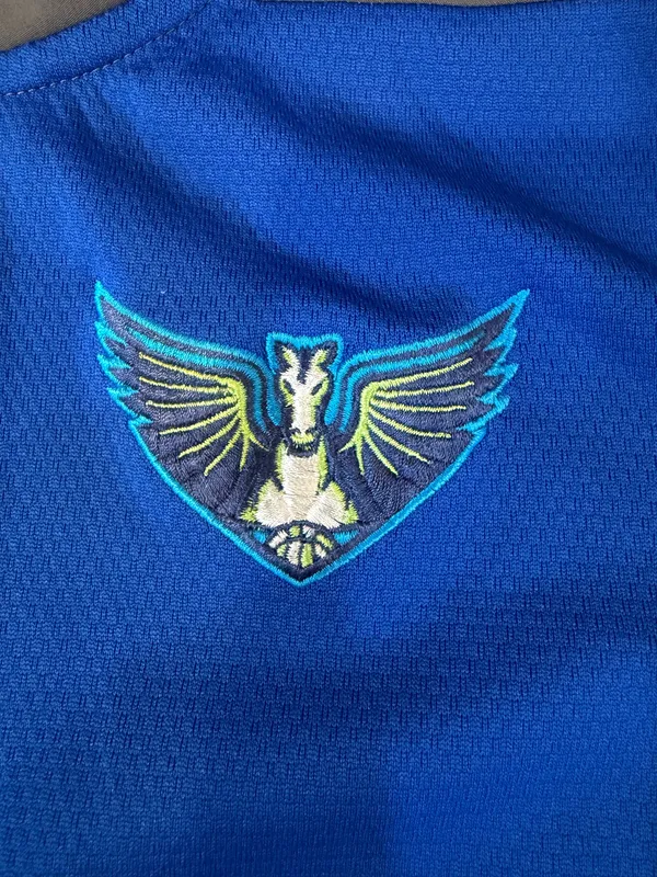 Dallas Wings WNBA Blue and Gray Quarter Zip - Image 3