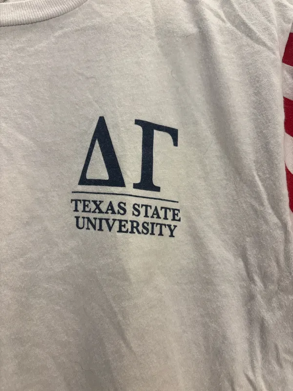 Delta Gamma DG Texas State Anchor Splash T-Shirt - Image 2