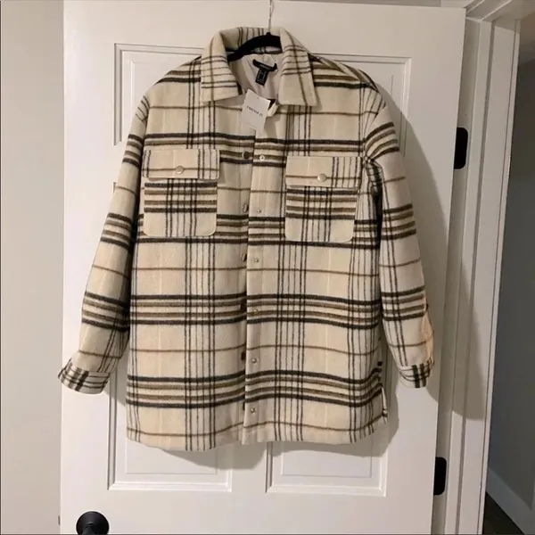 ✨ Forever 21 Brushed Plaid Shacket✨ - Image 4