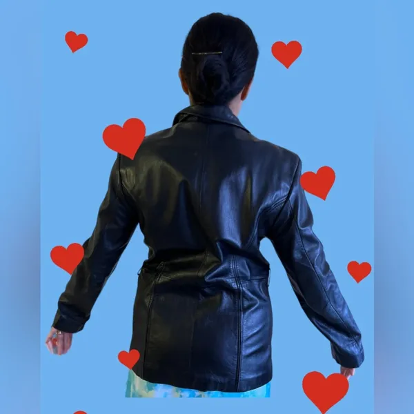 Wilson’s Leather the Leather Experts Pelle Studio Collared Leather Jacket - Image 2