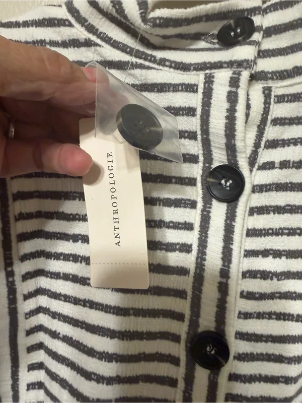 By Anthropologie One Upon a dream Striped Long-Sleeve Crewneck Shirt - Image 7