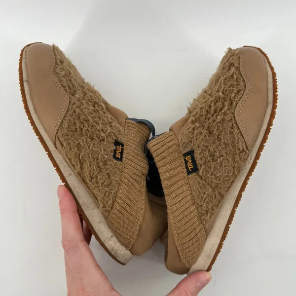 Teva ReEMBER Moc Fleece Slipper Moccasin‎ Sand Dune Tan Women 7 1120163 - Image 6