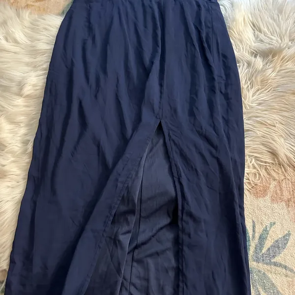 LULU’S Dreamy Date Night Navy Blue Sleeveless Midi Dress - Image 6