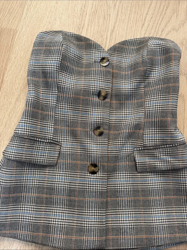 Zara plaid top - Image 3