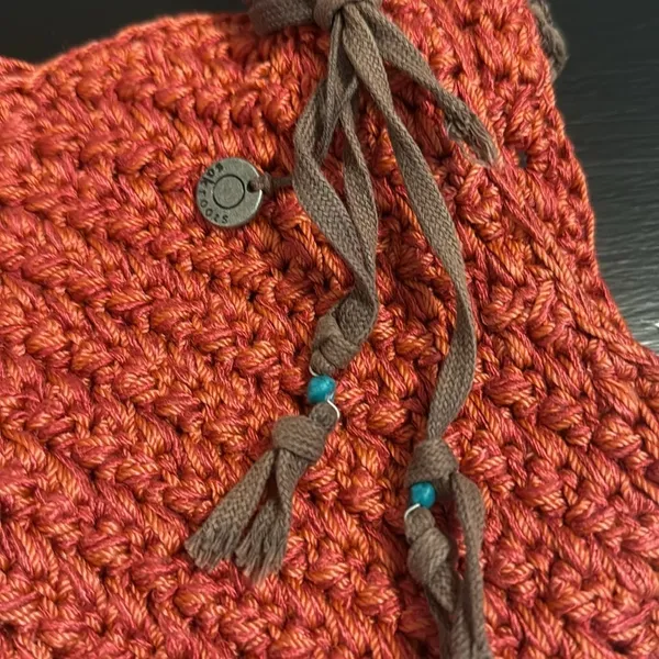 Sakroots Crochet Bucket Bag - Burnt‎ Orange - Image 2