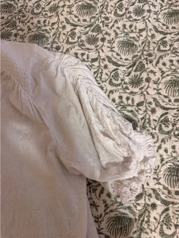 Free People White Textured Top - Image 4