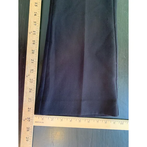Nine West Womens Kick Flare Dress Pants Dull Black Size 4‎ Cropped Trousers READ - Image 10