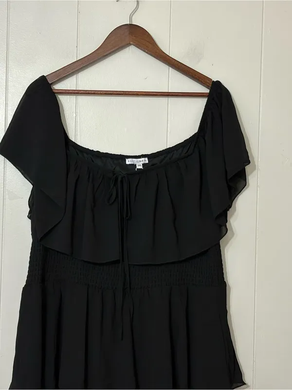 Baltic Born Carina Off Shoulder Black Maxi Dress 3XL Plus Size NWT - Image 3