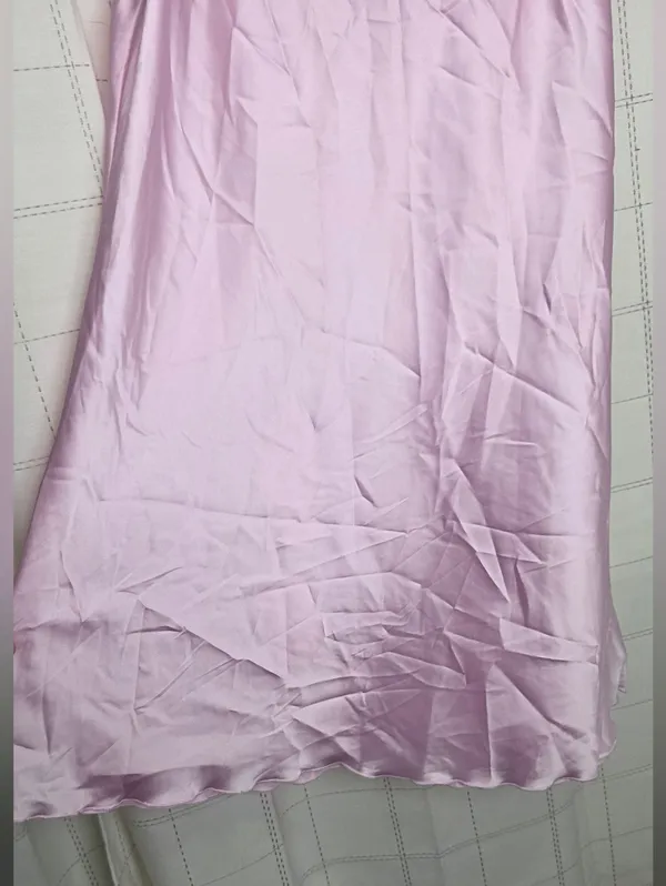 Silky Shift Dress Pink Size L - Image 4