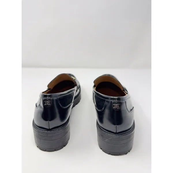 Sam Edelman Womens Shoes Black Leather Christy Loafer Buckle Slip On US 11 M - Image 8