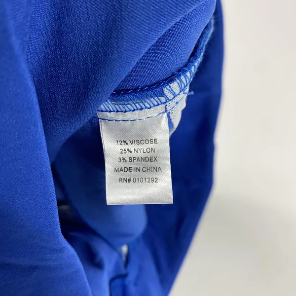 Anthony's Resort Wear Pants Womens 6 Blue Capri Lattice Hem Pull‎ On Stretch - Image 10