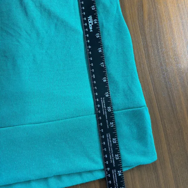 Bella D Faux Wrap Top Large Green Sleeveless Knit Sweater Y2K Siren 90s Romcom - Image 6