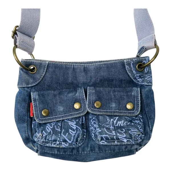 Vintage Y2K American Eagle Denim Purse - Image 5