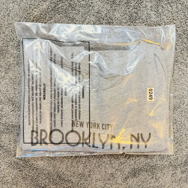 249 | Aeropostale Y2K Style Classic Crew Women L Brooklyn Graphic T-Shirt Gray‎ - Image 7