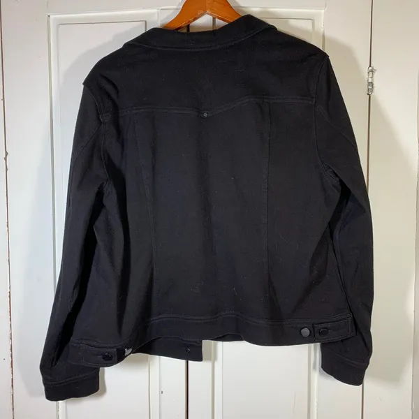 Liverpool‎ Los Angeles Black Stretch Denim Style Jacket XXL Womens Minimalist - Image 7