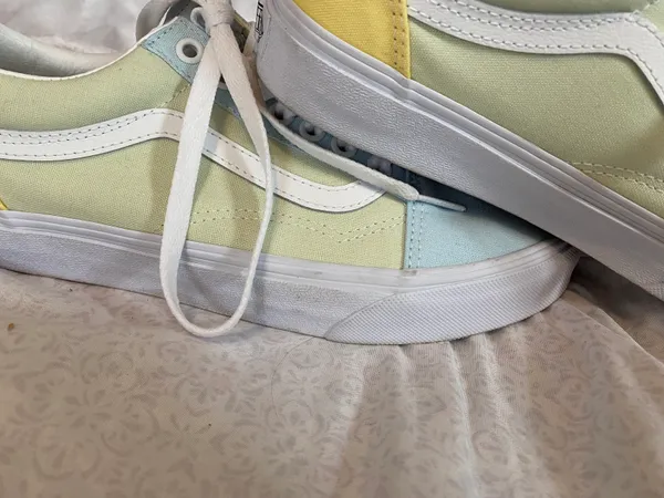 Vans old skool women’s pastel color block shoes - Image 10