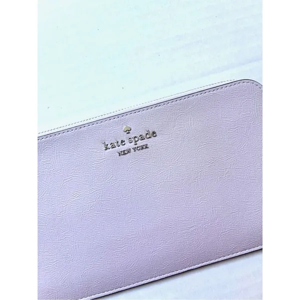 Kate Spade Lucy Medium L-Zip Wristlet - OS - Pastel Lavender - Image 2