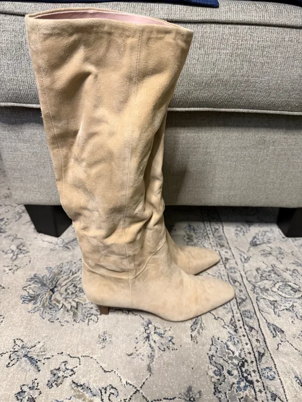 Favorite Daughter Lena Knee High Boot in Shortbread Beige - Image 5
