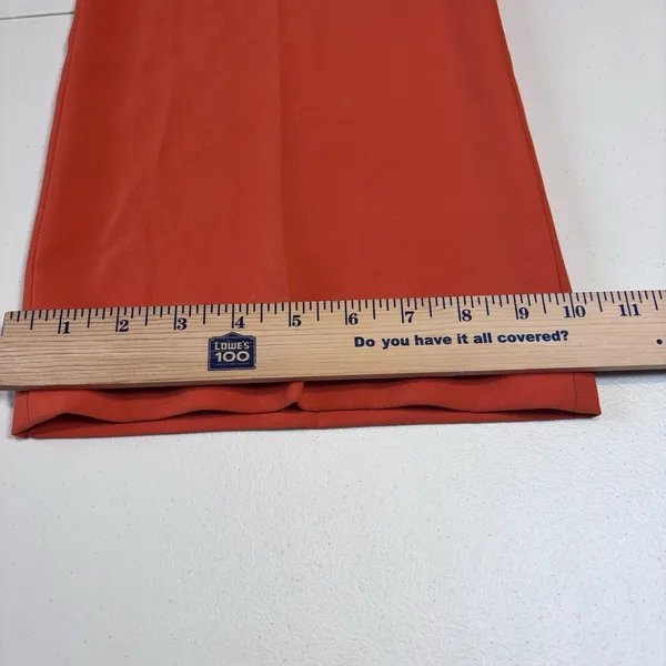 ZARA Orange Wide Leg Pants XS High Rise Flowy Polyester Casual Chic Women Capsul - Image 8