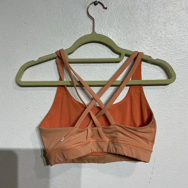 Lululemon Orange Energy Sports Bra Sz 6 - Image 9