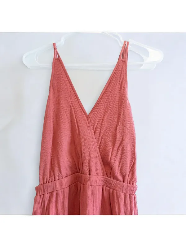 Lulus Rusty Rose Maxi Dress Pink Backless Womens Medium - Image 6