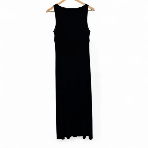 Vintage My Michelle Black‎ Velvet Sleeveless Maxi Dress Sz Small Whimsygoth - Image 4