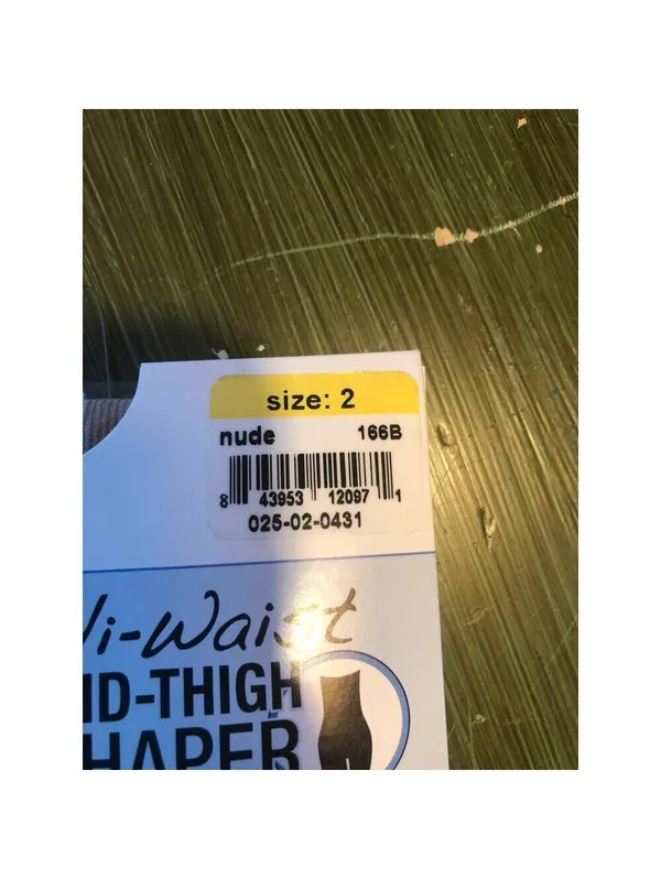 Assets by Spanx NEW Hi-Waist Mid-Thigh Shaper Nude Size 2 - Image 2