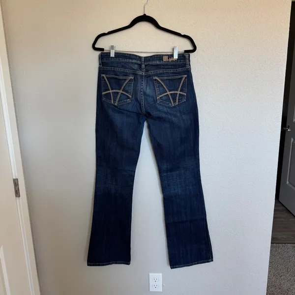 Kut from the Kloth Farrah Baby Bootcut Jeans Dark Wash Blue Size 6‎ Womens Denim - Image 2