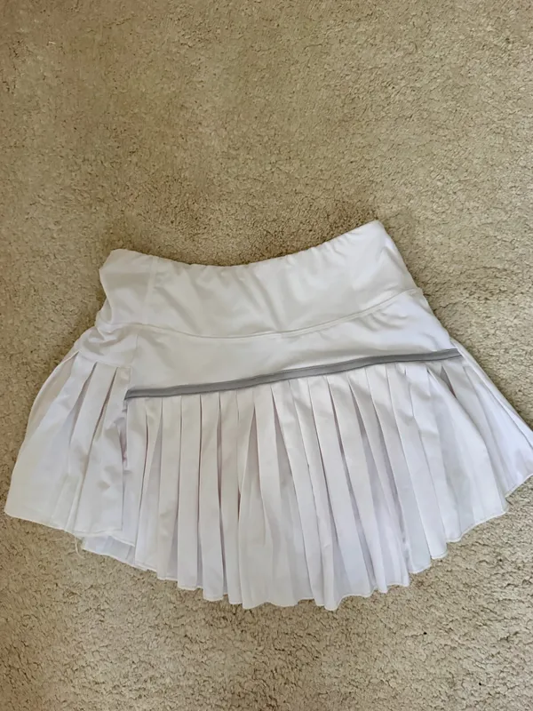 Pleated tennis skirt White - Image 2