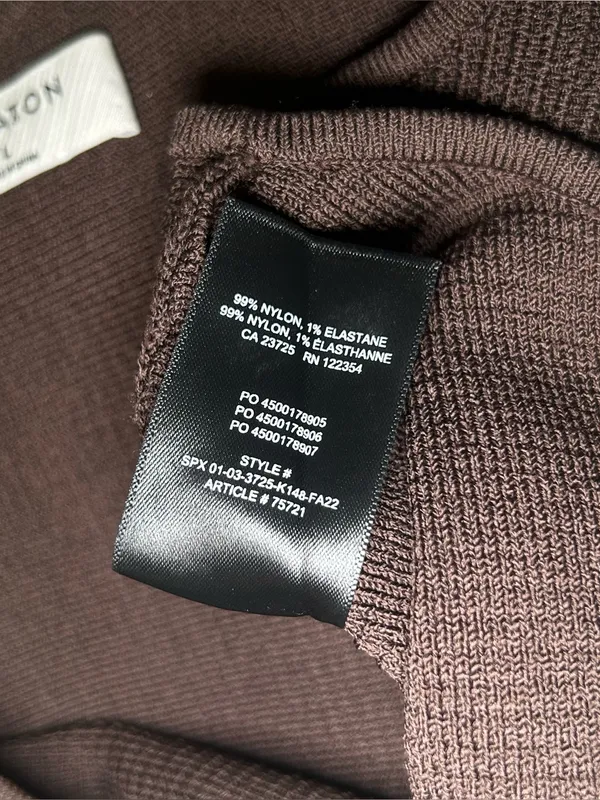 Aritzia Babaton Brown One Shoulder Sculpt Knit Cropped Tank Top Women’s Sz Large - Image 6